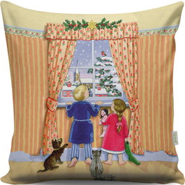 Aberto Design Cojín Multicolor 43 x 43 cm